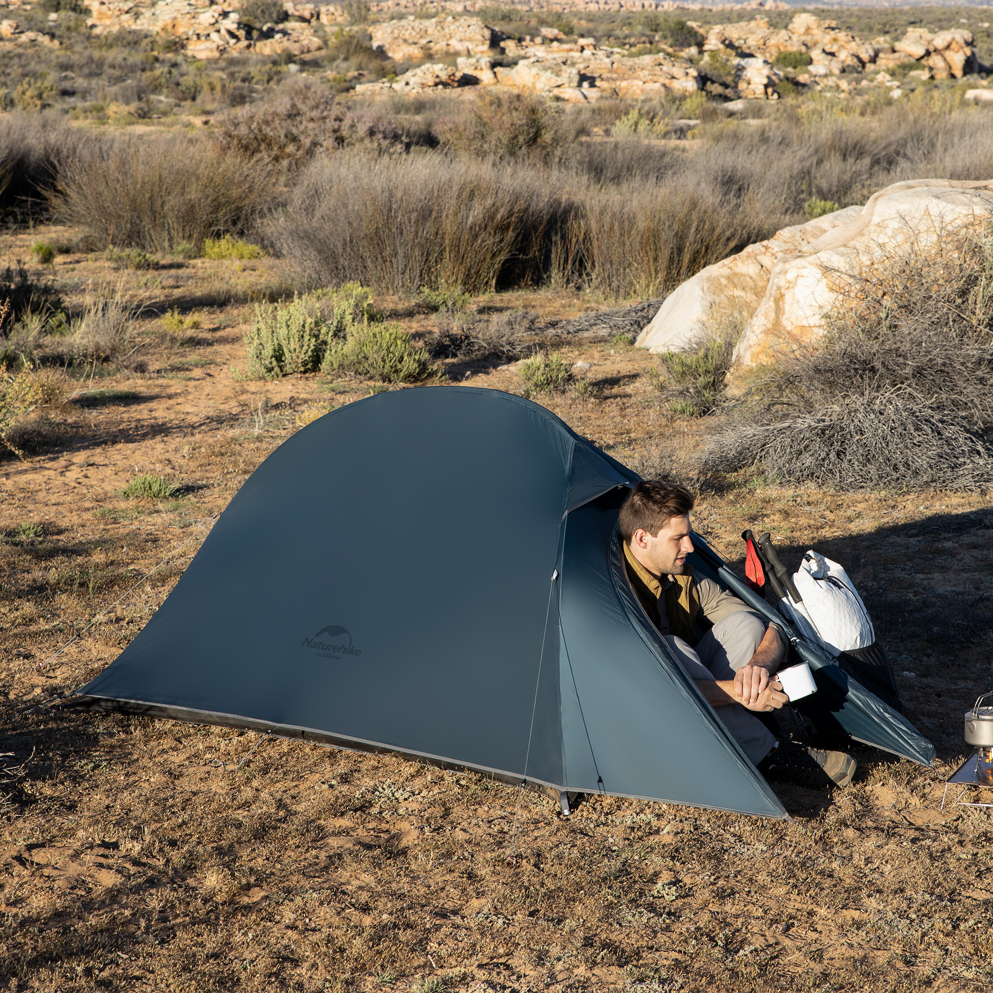Naturehike ultraľahký stan Cloud Up1 20D 1360g - navy